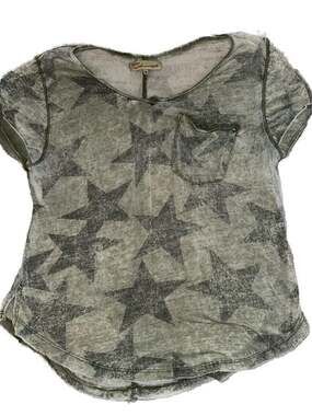 Vintage Havana Burnout Star Print Pocket Tee‎
